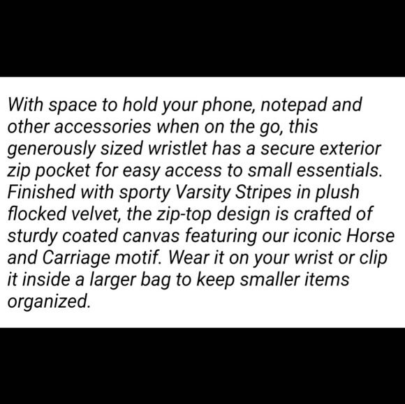 Coach Charlie Pouch with Horse and Carriage Print and Varsity Stripe Deep Red - Picture 5 of 6